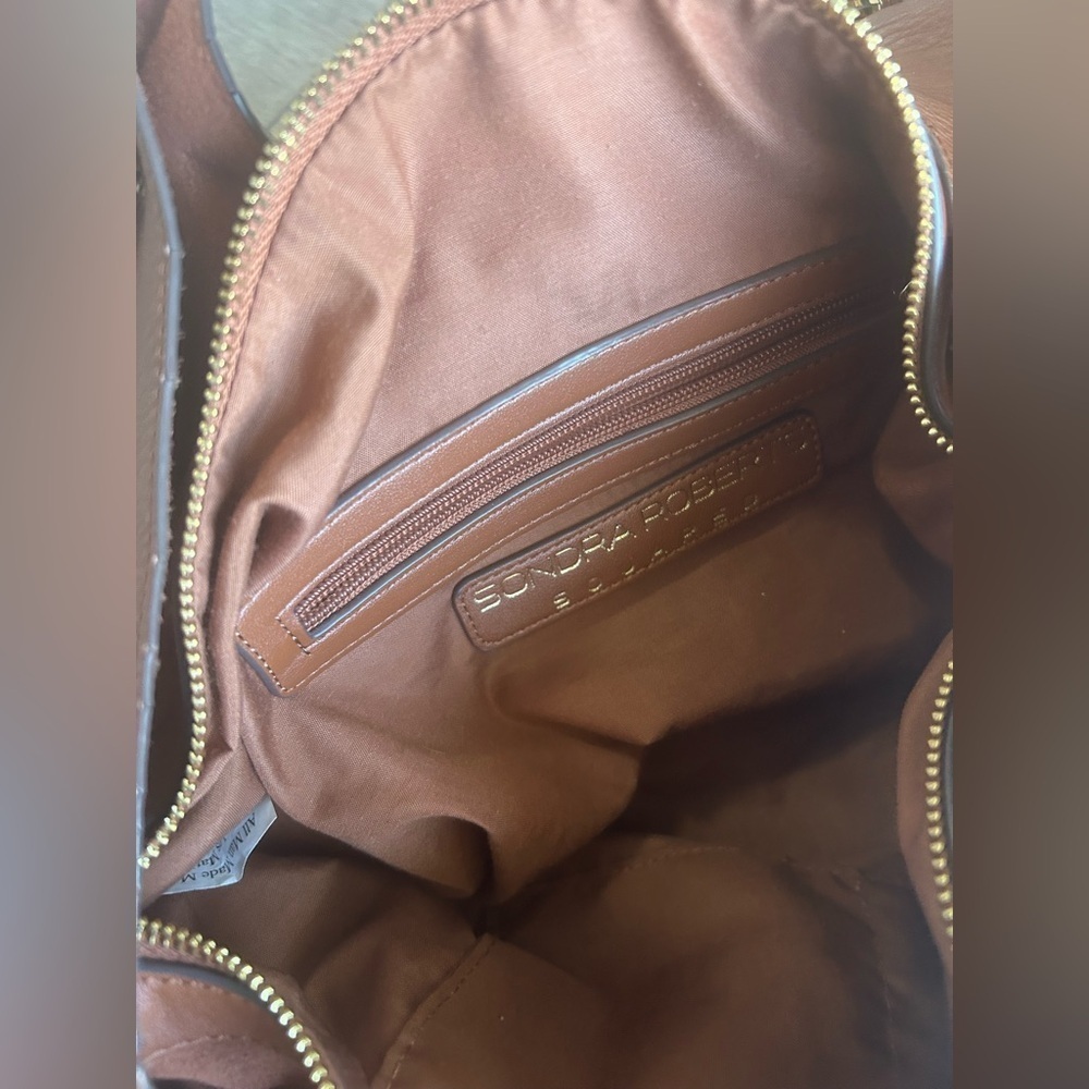 Sondra Roberts New York Squared Vegan Leather Tote Shoulder Bag - Picture 5 of 7